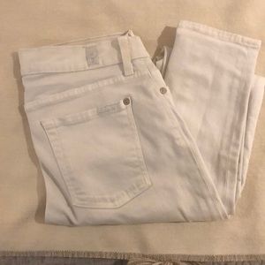 7 for all mankind white jeans